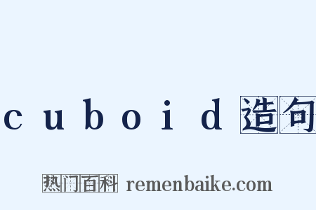 cuboid造句是什么意思的图片